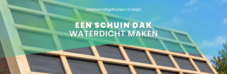Schuin dak waterdicht maken, de beste opties