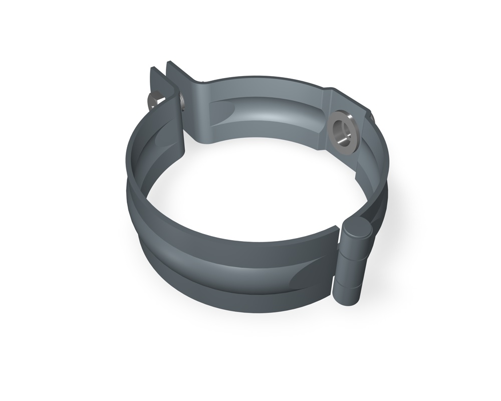 PREFA Aluminium pijpbeugel afvoerbuis 80 mm - donkergrijs afbeelding