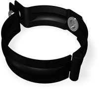PREFA Aluminium pijpbeugel afvoerbuis 80 mm - zwart