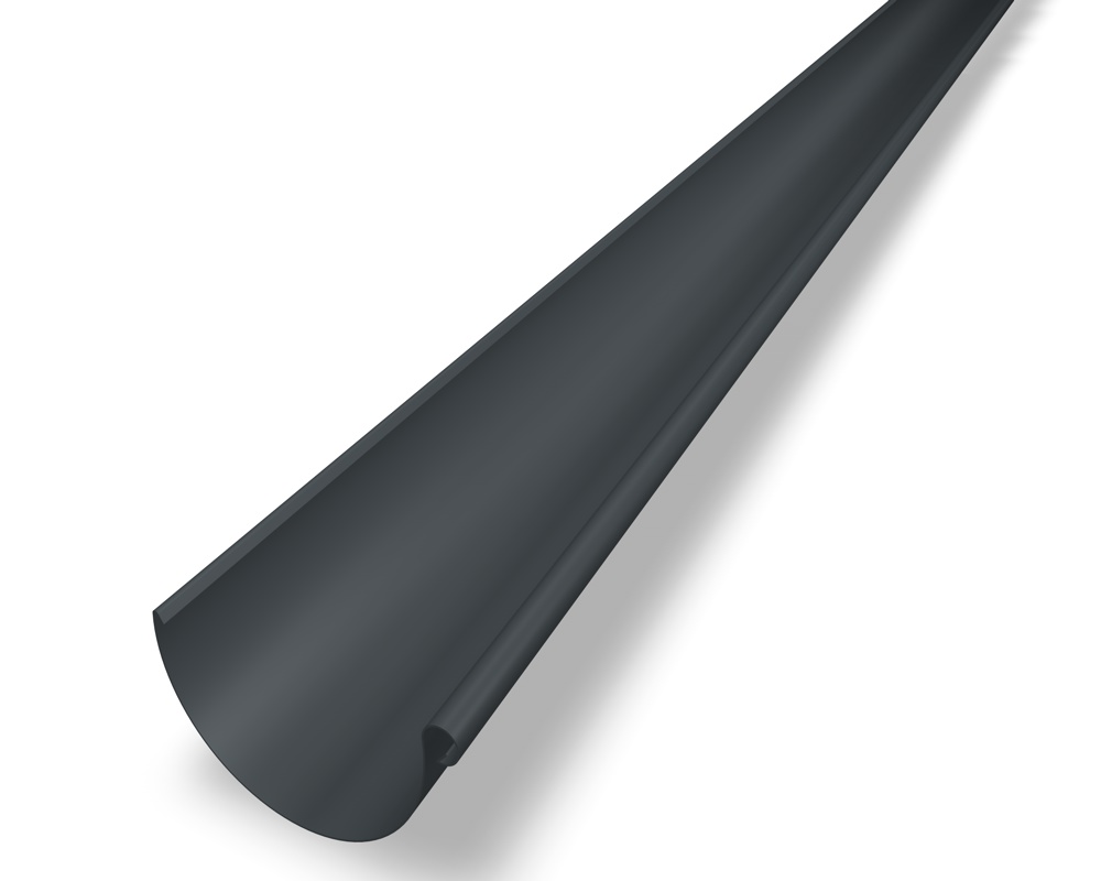 PREFA Mastgoot aluminium 3 meter - donkergrijs afbeelding