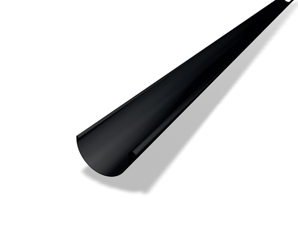 PREFA Mastgoot aluminium 3 meter - zwart afbeelding