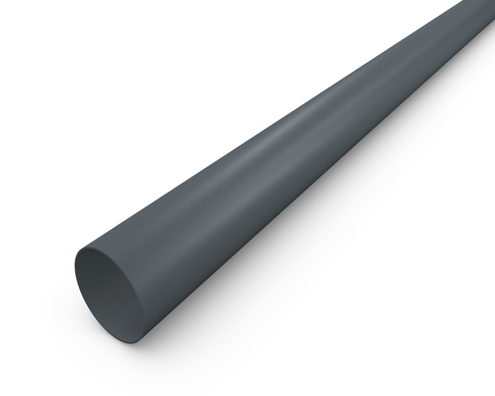 PREFA Aluminium afvoerbuis 80 mm - donkergrijs afbeelding