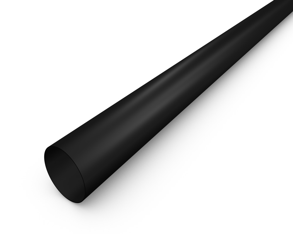 PREFA Aluminium afvoerbuis 80 mm - zwart afbeelding
