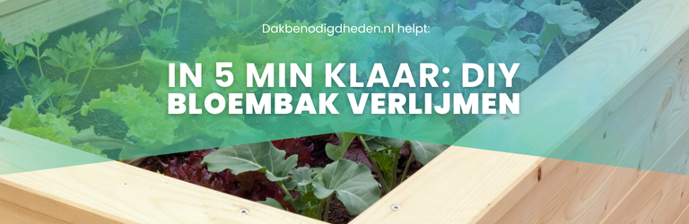 Bloemenbak lijmen: binnen 5 minuten klaar 