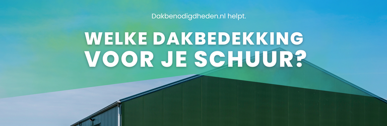 Dakbedekking voor een schuur. Welke mogelijkheden zijn er?