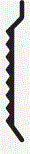 Knelprofiel / Muurstrip 50 mm - 2,50 meter lengte