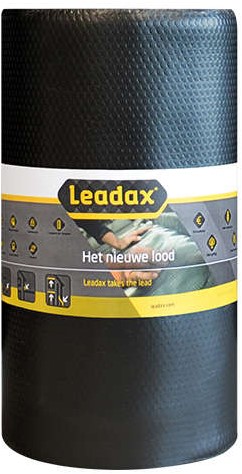 Leadax Loodvervanger 40 cm x 6 meter - Zwart