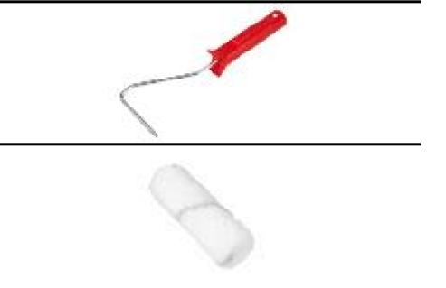 Lijmrol compleet met houder en lijmrol - 10 cm afbeelding