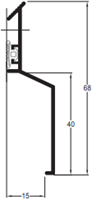 Roval Solin RFE 15-40 muurstrip - 2,50 meter lengte-2