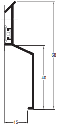 Roval Solin RFE 15-40 muurstrip - 2,50 meter lengte-2