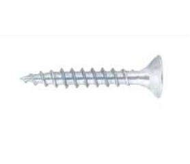 Spaanplaatschroef - pozi - deeldraad - wit verzinkt - 4,0 x 35 mm - 500 stuks