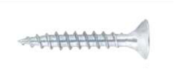 Spaanplaatschroef - pozi - voldraad - wit verzinkt - 4,0 x 40 mm - 500 stuks