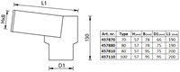 Stadsuitloop manchet ALU 60-80 / HWA 80-2